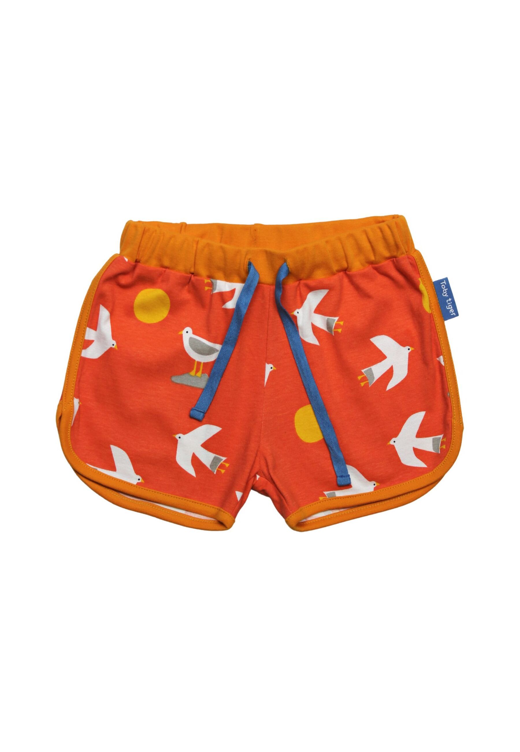 Toby Tiger Laufshorts mit Möwendruck