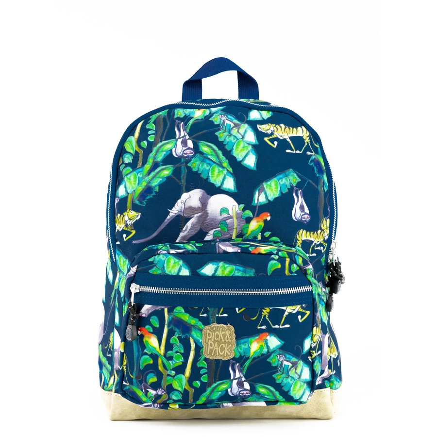 Pick & Pack Rucksack Happy Jungle M dunkelblau
