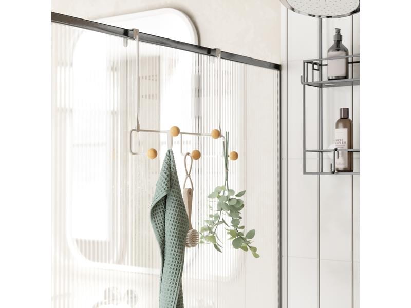 Umbra Türgarderobe Estique 5 Haken, Weiss Garderobe für die Tür