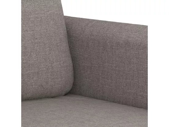 Canapé à 2 places Taupe 140 cm Tissu
