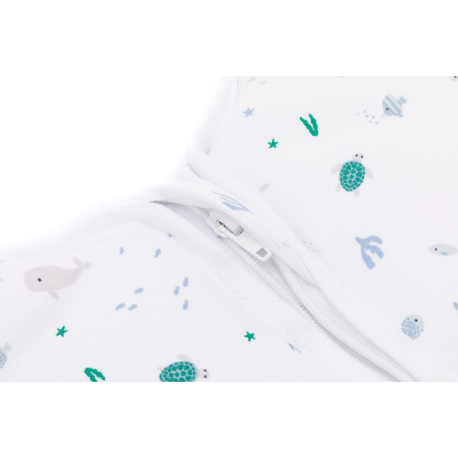 fillikid Sommerschlafsack mit Beine Ocean weiß
