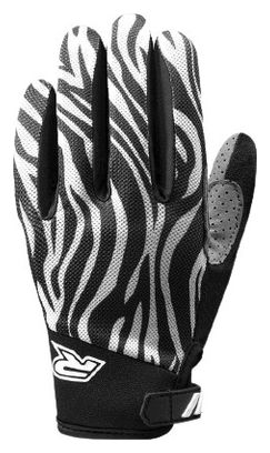 Paire de Gants Longs Enfant Racer 1927 GP Style Noir / Blanc