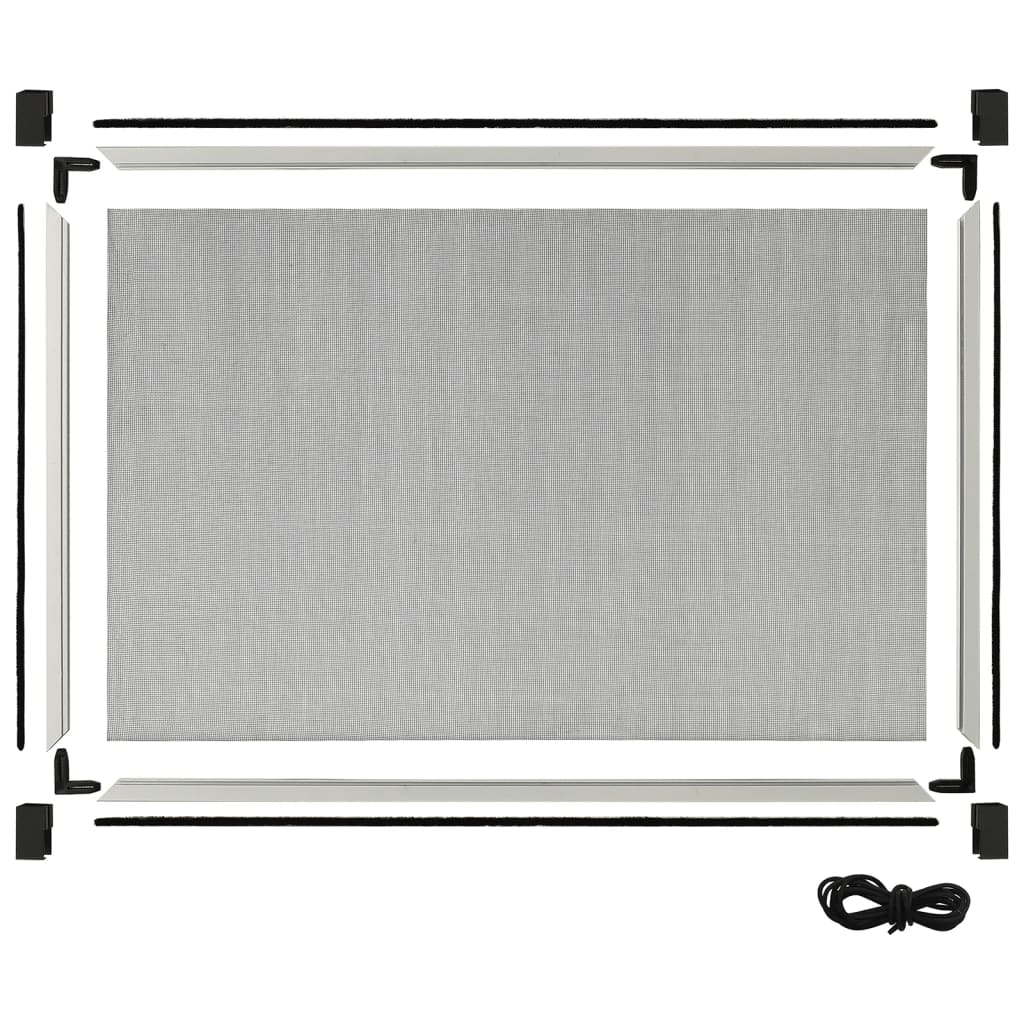 Moustiquaire extensible pour fenêtres blanc (100-193)x75 cm