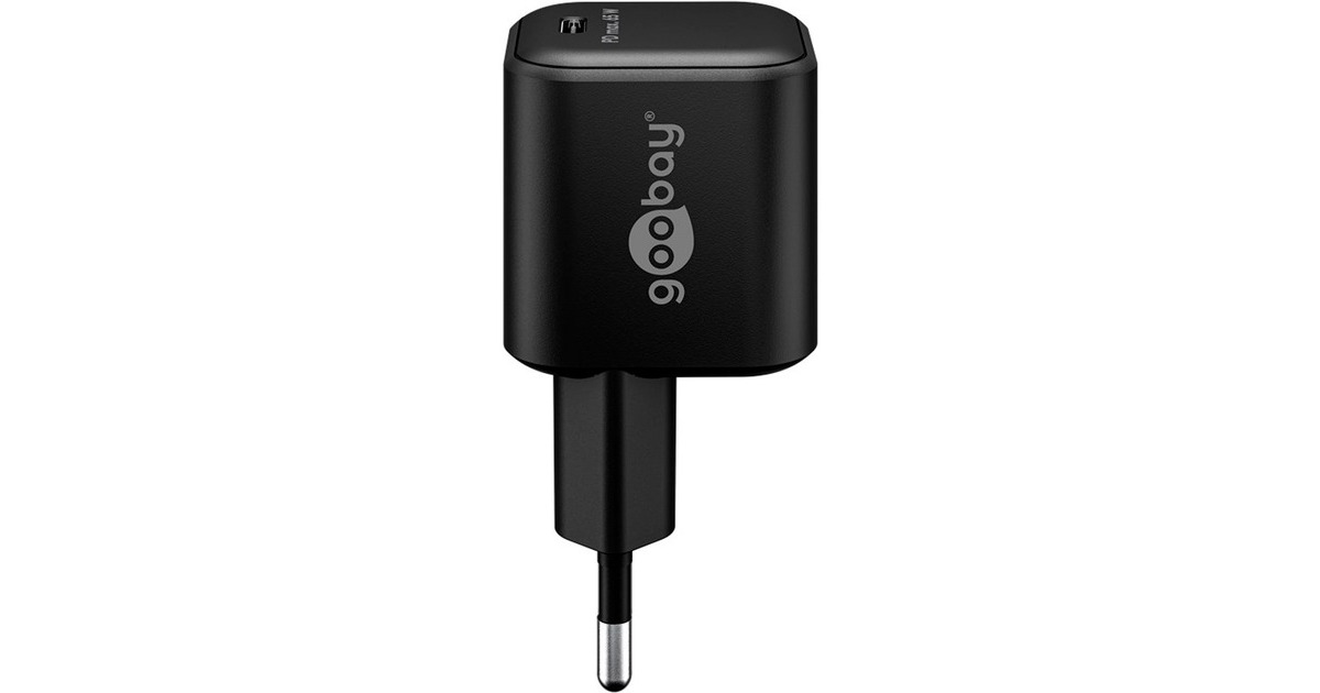 goobayUSB-C PD GaN snellader Nano (65 W)   (Zwart, 1x USB-C, Power Delivery 3.0)