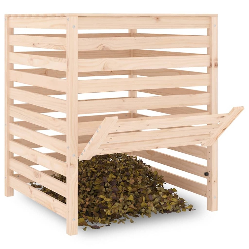 Composteur 82,5x82,5x99,5 cm bois massif de pin