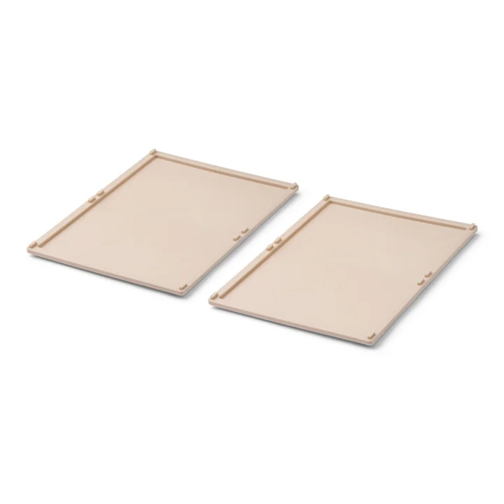 LIEWOOD - Weston Deckel für Aufbewahrungsbox, M, sandy (2er-Set)