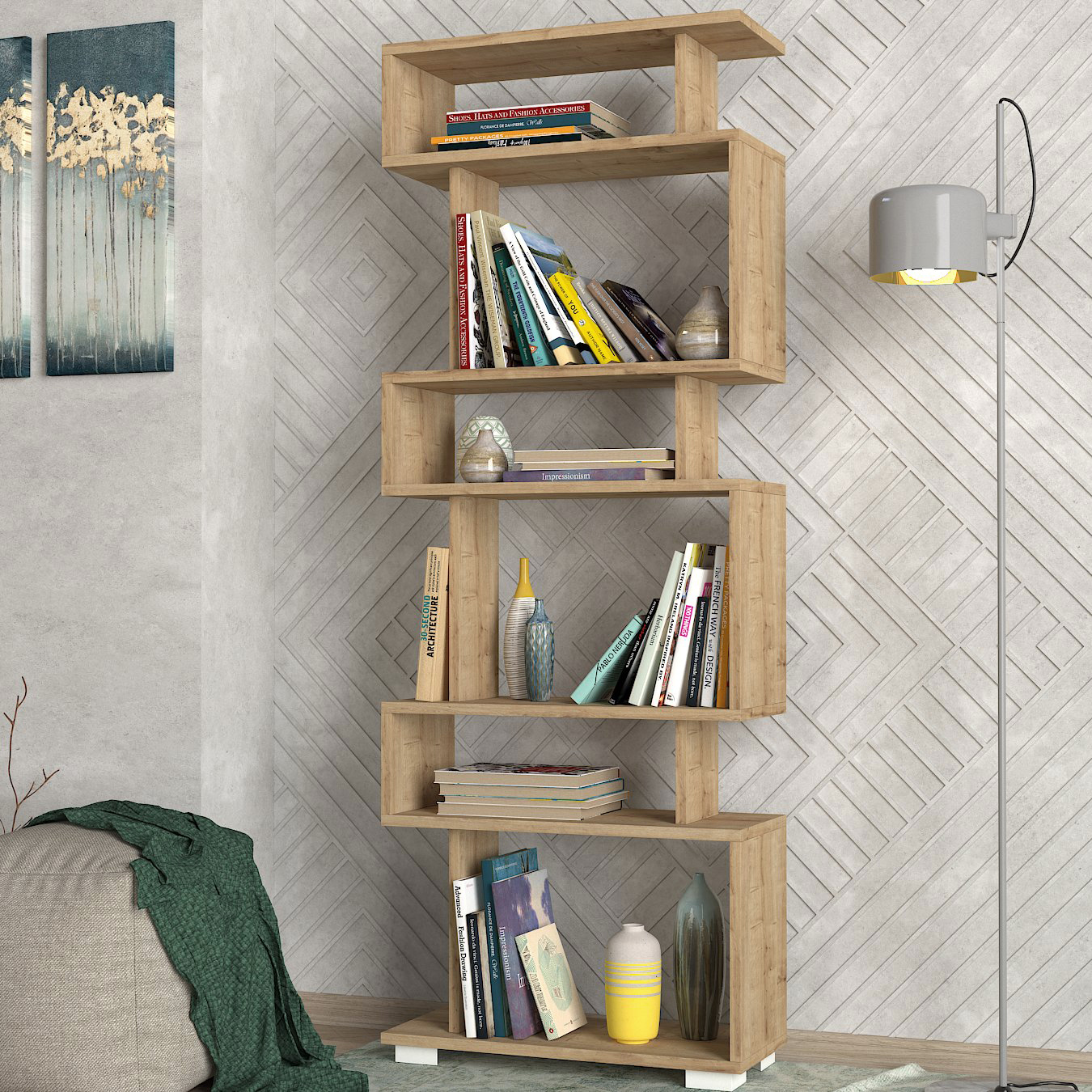 Bücherregal - holzfarben - 60 cm breit