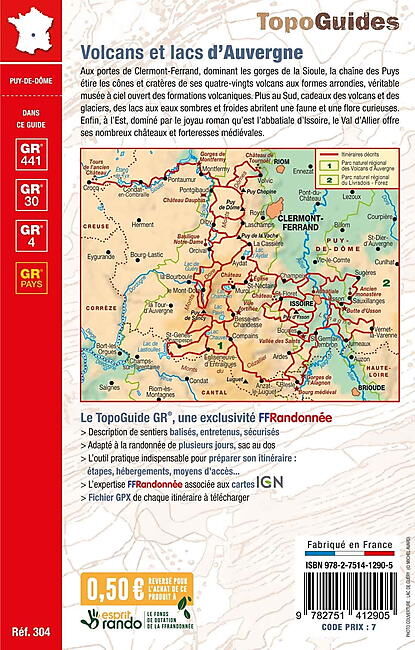 FFRP - 304 VOLCANS ET LACS D'AUVERGNE FFRP