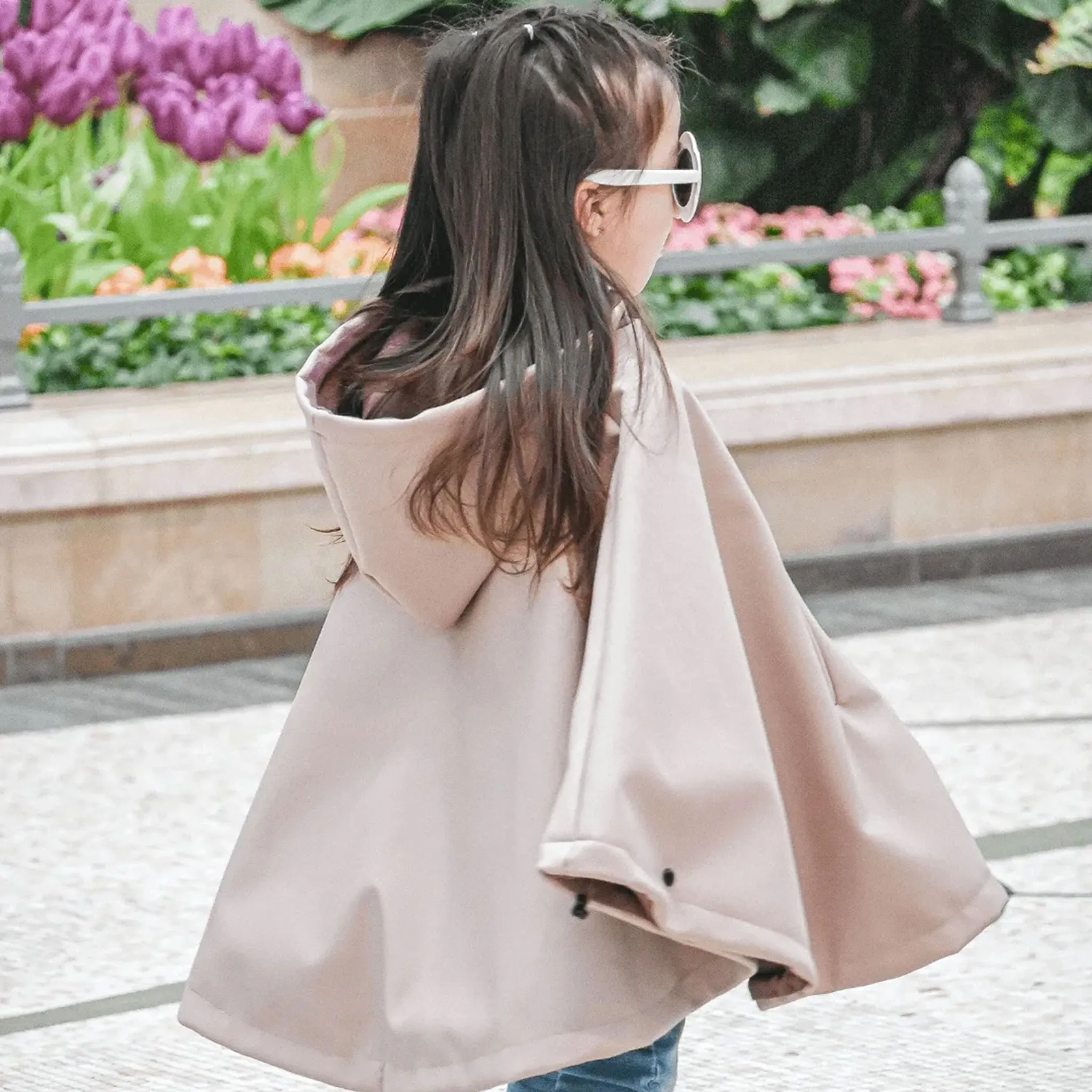 Gustine Housse Mi-Saison Poncho 3-en-1 - Prune