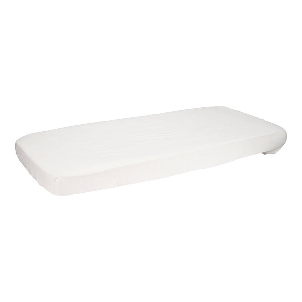katoen hydrofiel wieghoeslaken Soft White