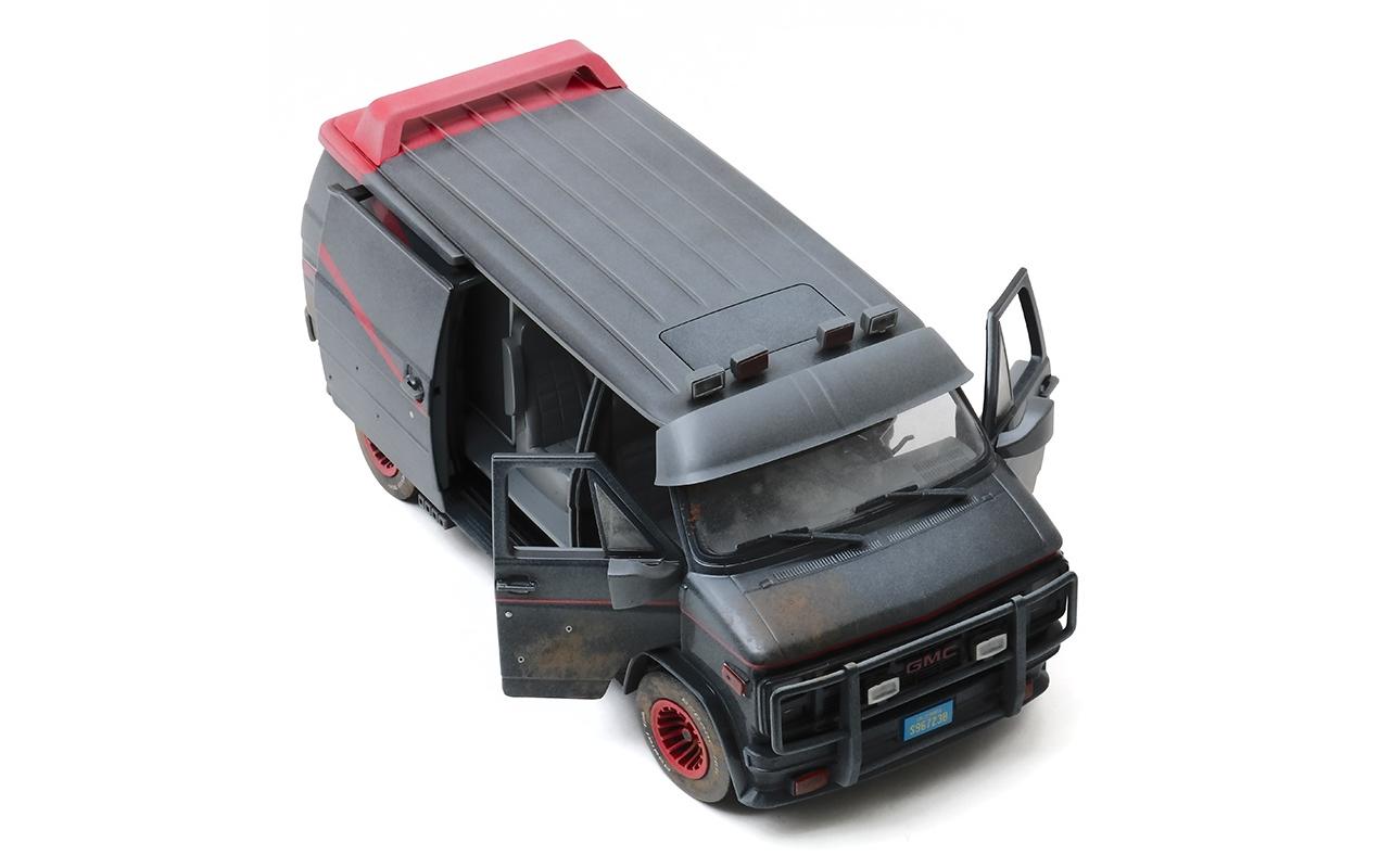 GMC Vandura 1983 A-Team, Weathered 1:18<br>A-Team Van 1983 GMC Vandura Sammlermodell