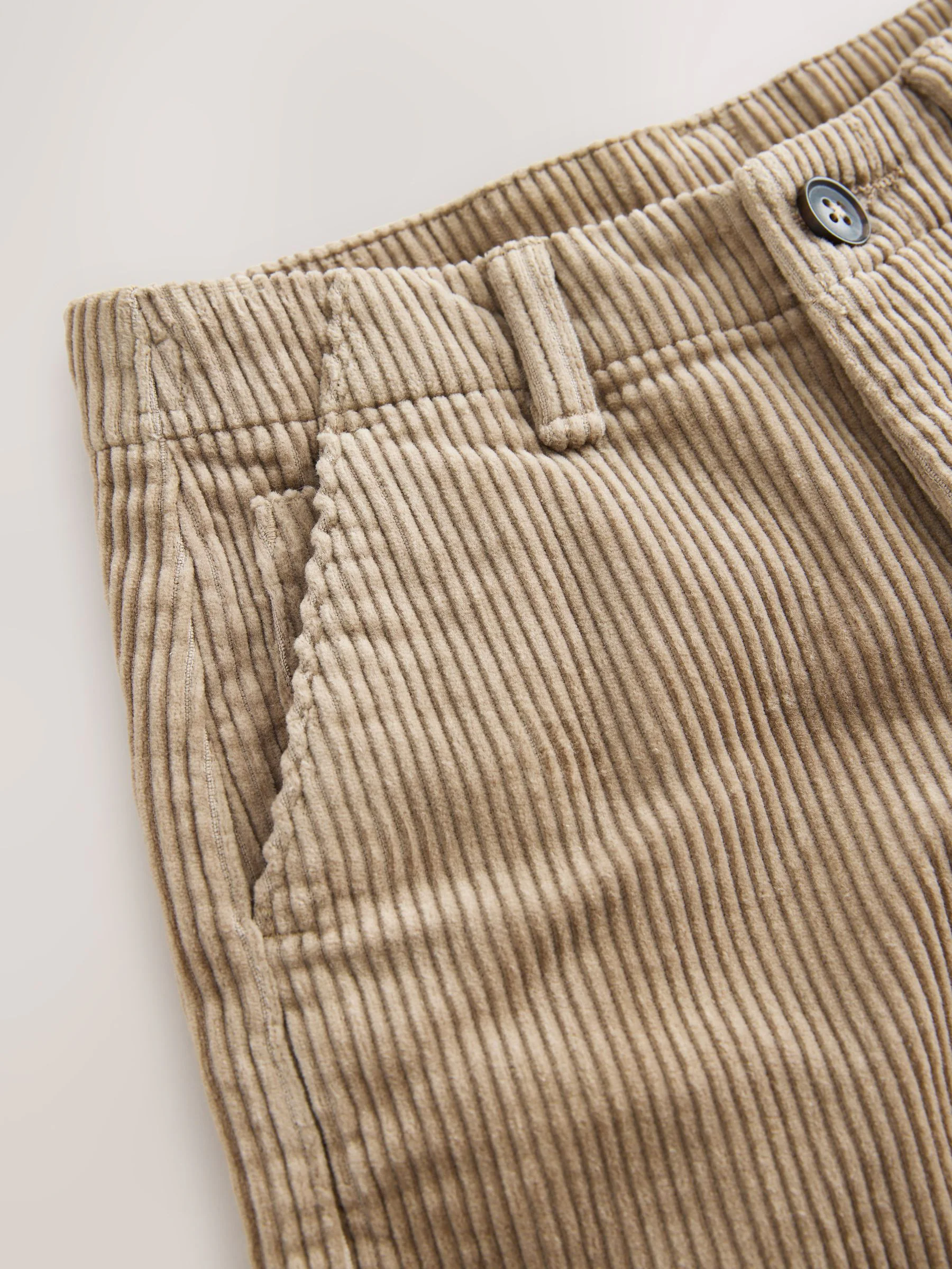 Pastelgeel - Premium corduroy broek (3-16jr)