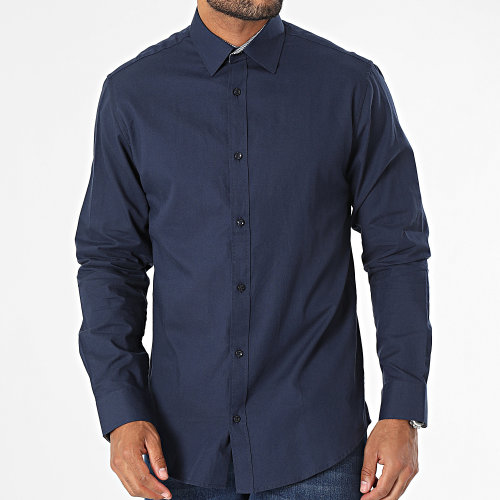 Chemise Manches Longues Belfast Bleu Marine