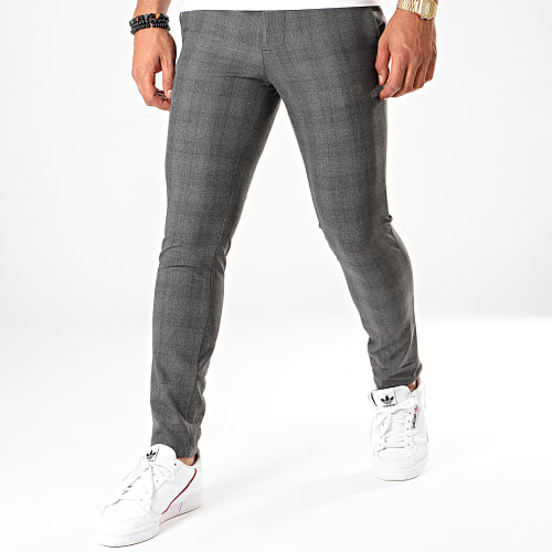 Pantalon A Carreaux 28006 Gris