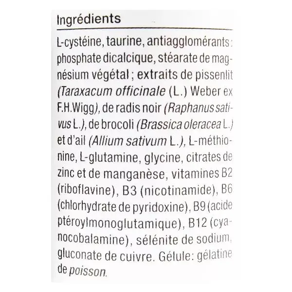 Nutergia Ergydétox 60 cápsulas