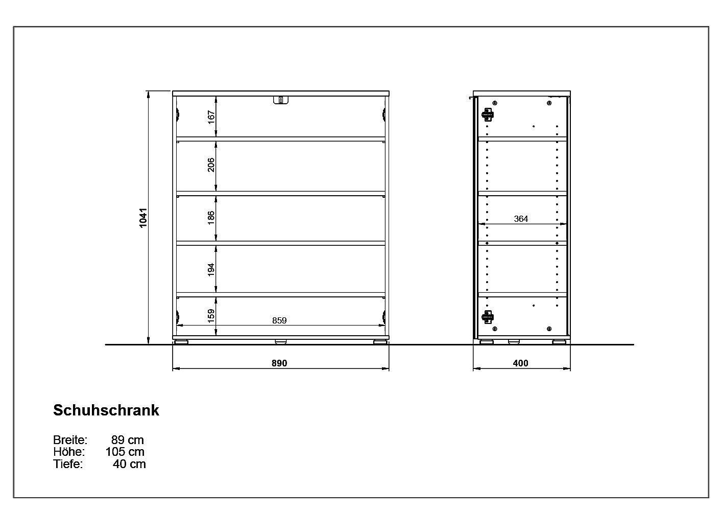 Schuhschrank TELDE