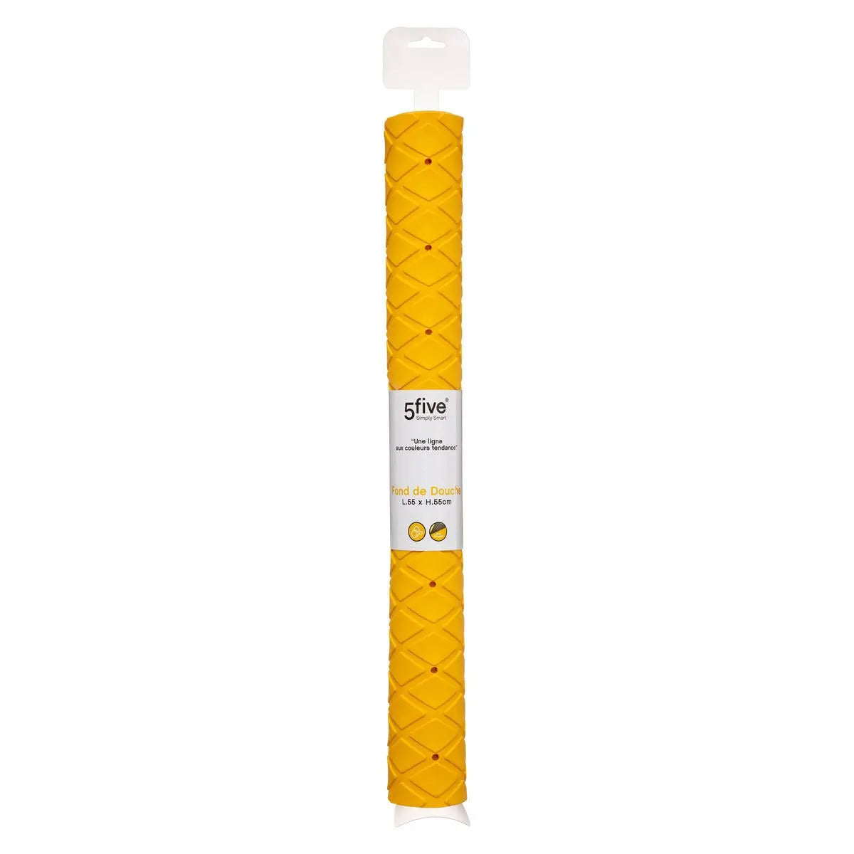 5Five Badmat - geel - anti-slip - 70 x 35 cm