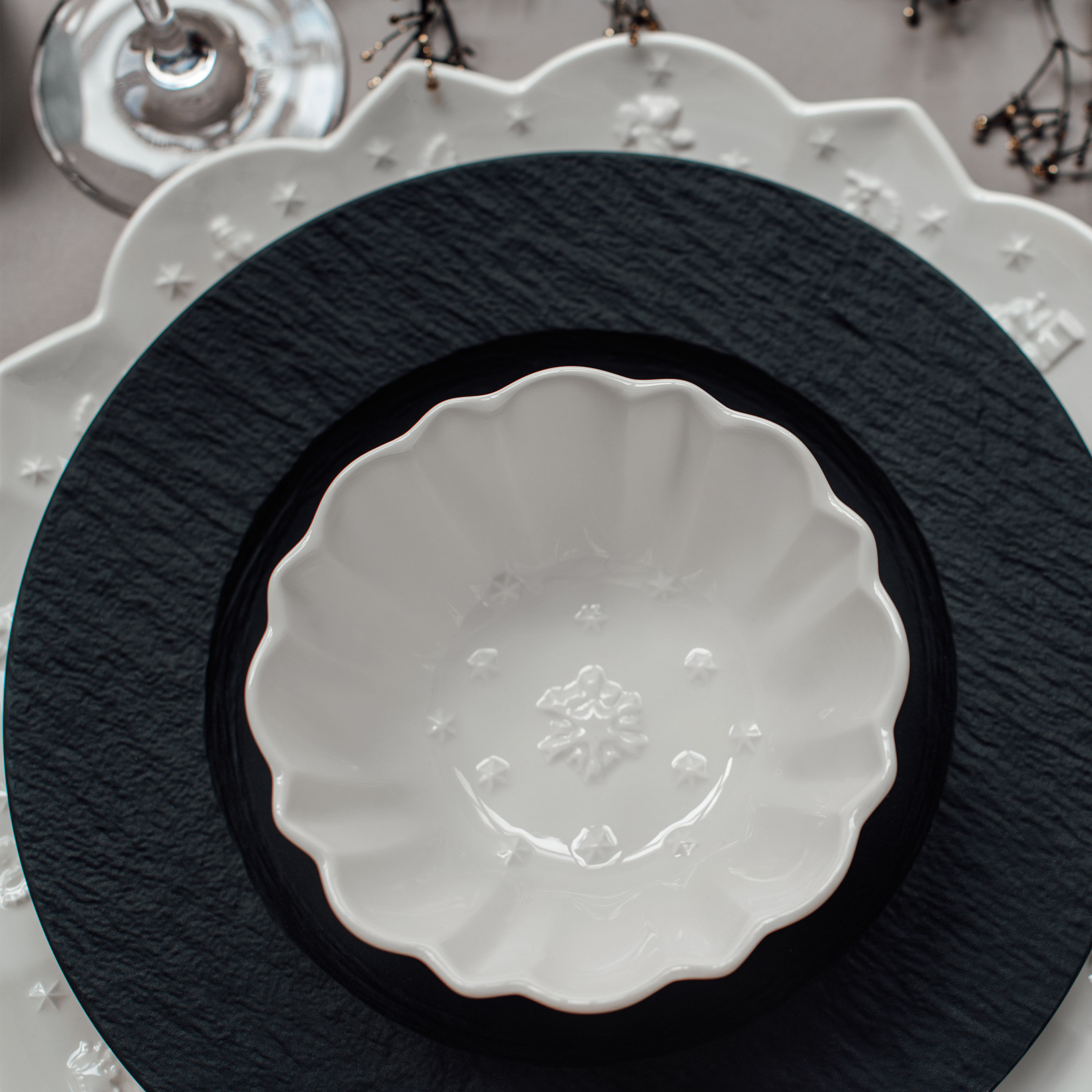 Manufacture Dinner plate Black, 10.7'', Premium Porcelain