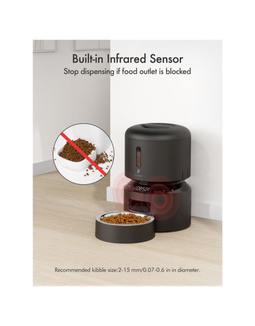 Petlibro Granary Automatische Voerbak - Kattenvoerbak - 3 l Zwart