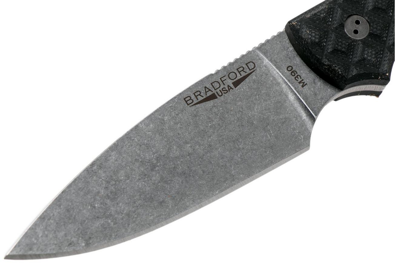 Bradford Guardian 3, Black G10 Guardian 3 M390, Full Height Stonewashed 3FH-001