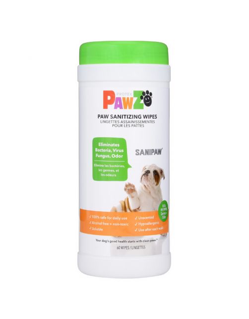 Pawz Sanipaw Wipes - Hondenschoen - 60 stuks