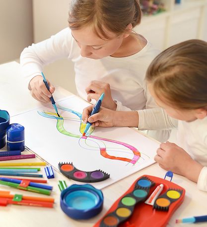 Faber-Castell Becher für Wasser/Pinsel - Click & Go - Blau