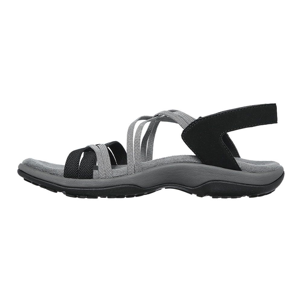 Skechers REGGAE SLIMTAKES TWO - Sandales Femme noir/gris