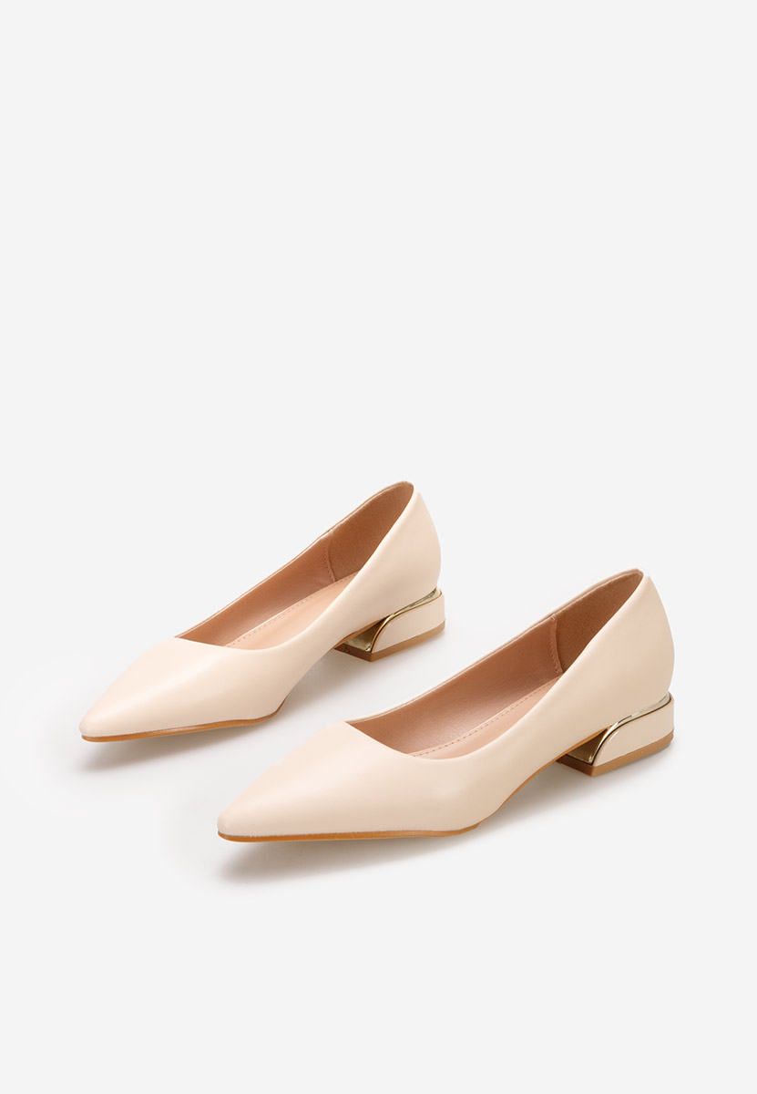 Chaussures à petit talon beige Bertesa V2