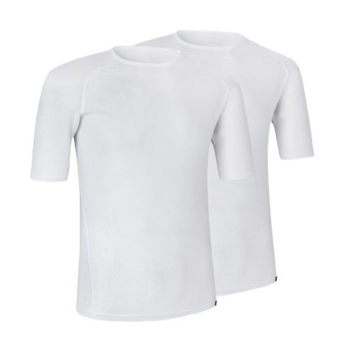 GripGrab Ultralight Mesh Svedundertrøje Kortærmet Hvid 2-pak