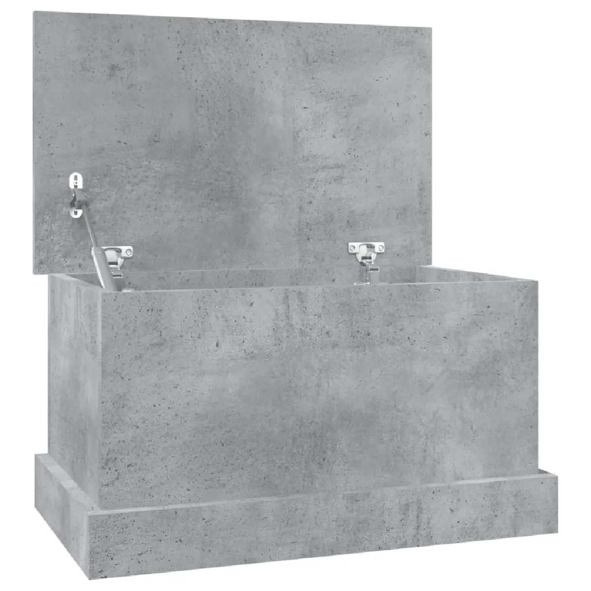 vidaXL Boîte de rangement gris béton 50x30x28 cm