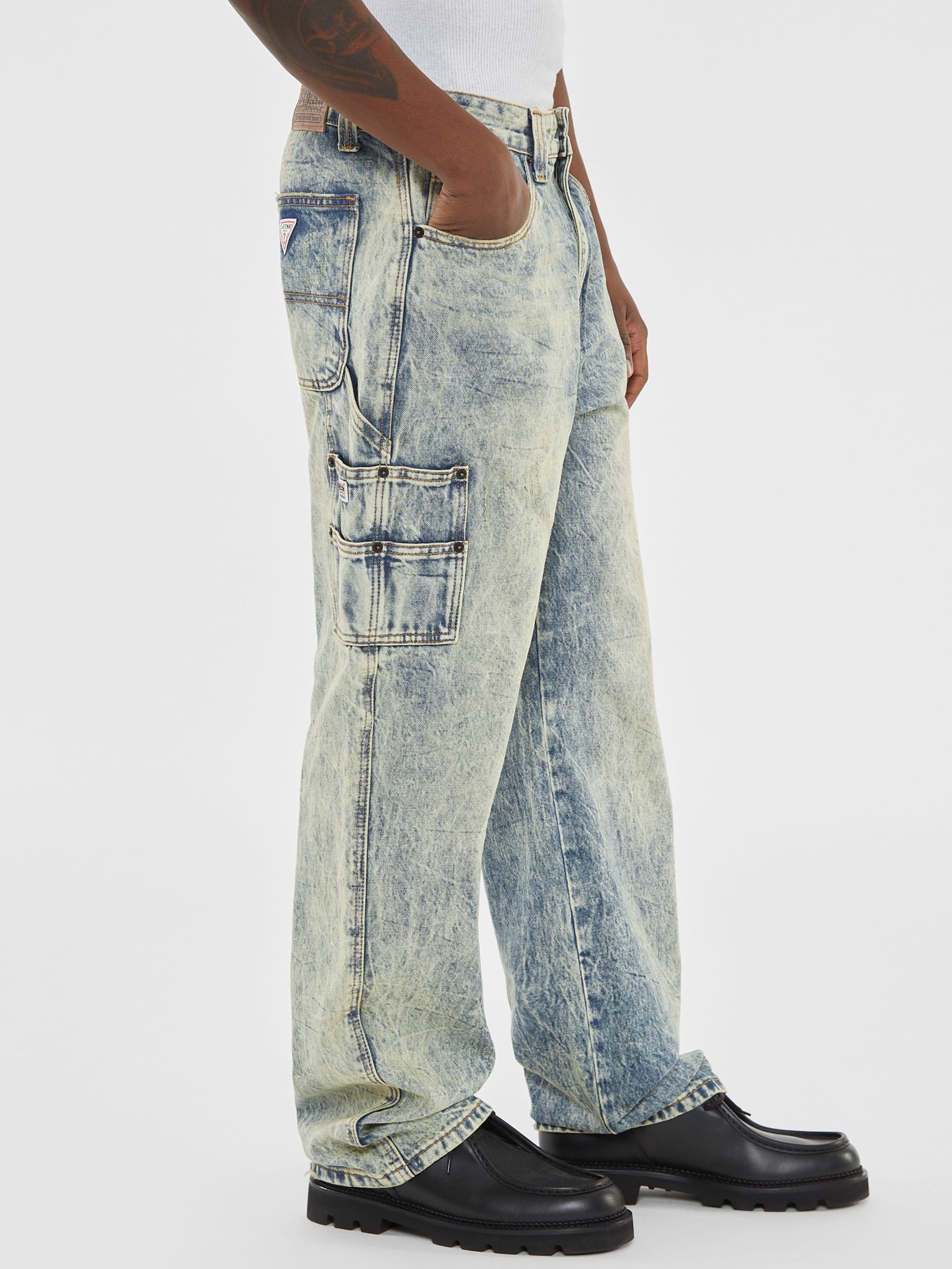 Calça jeans GUESS Originals Faded Denim Carpenter