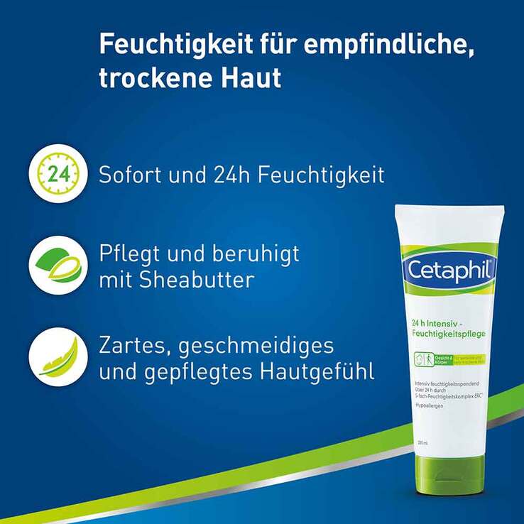 Cetaphil 24h Intensiv Feuchtigkeitspflege, 220 ml
