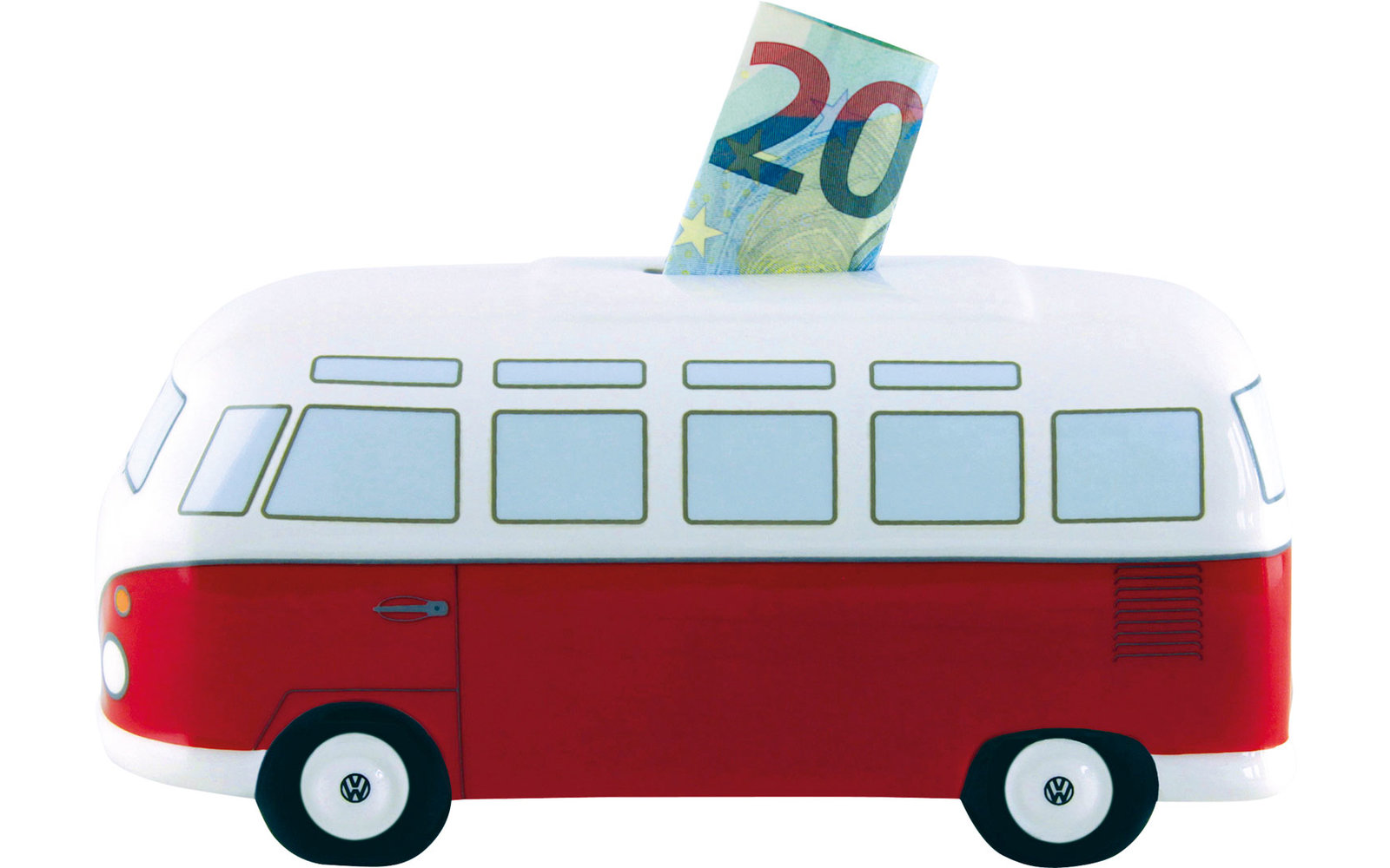 VW Collection T1 Bulli Spardose Keramik Rot