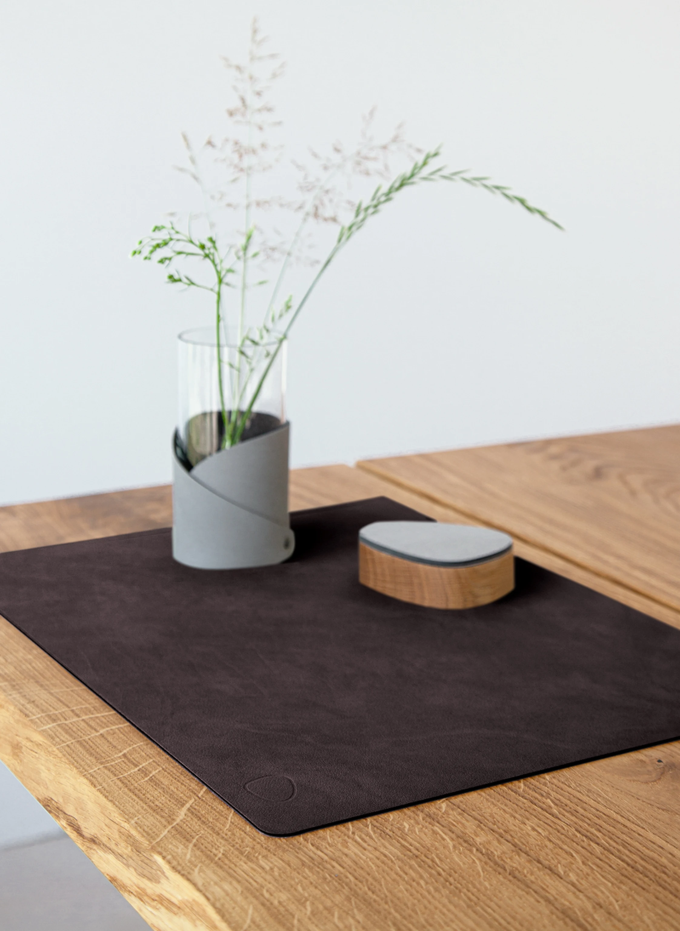 LINDDNA Tischset SQUARE L aus Leder