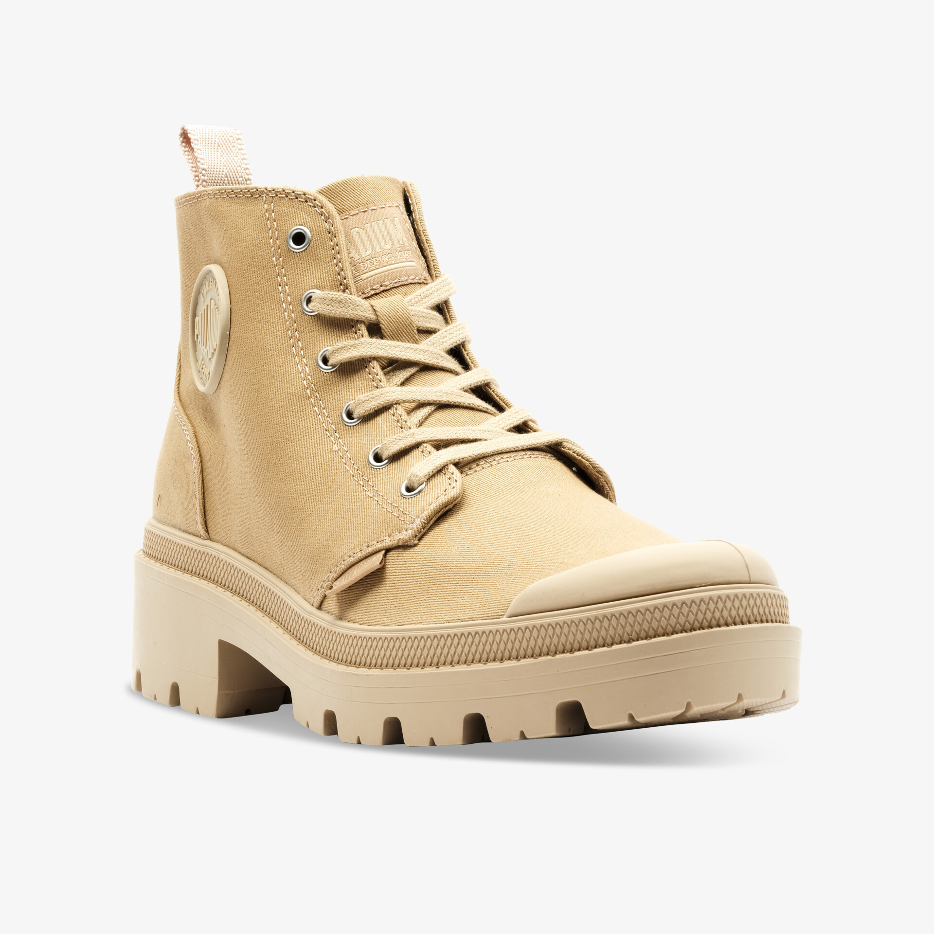 PALLADIUM PALLABASE TWILL Damen Leinenschuhe beige