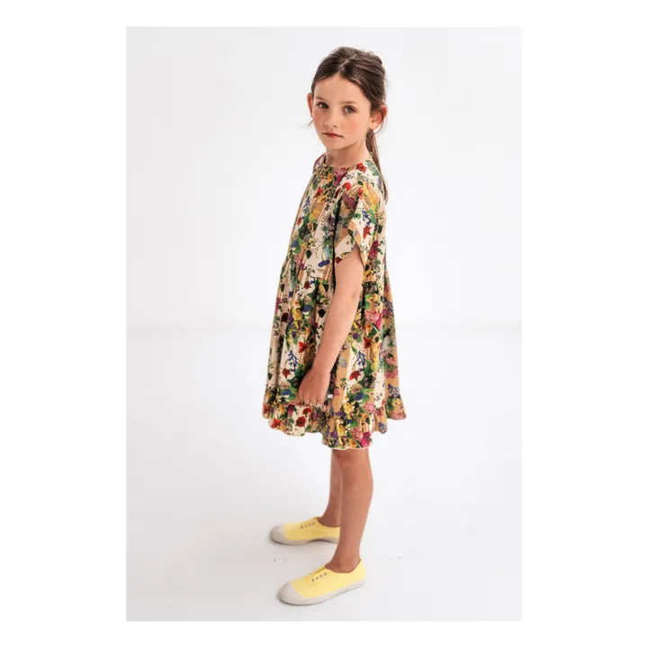 Repose AMS Robe Fleurs | Jaune moutarde