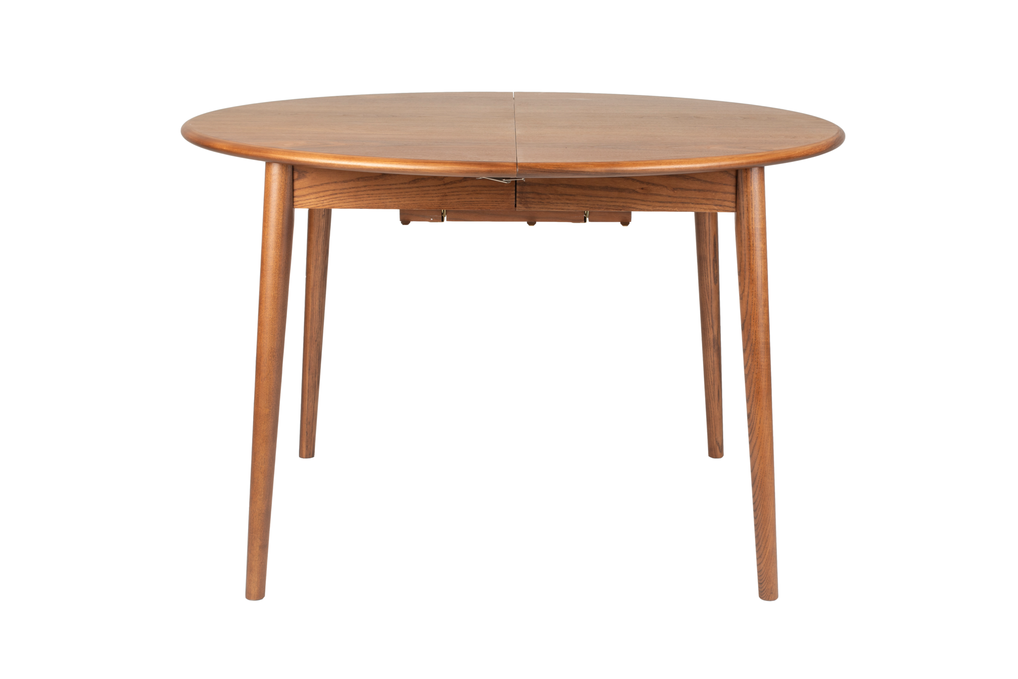 Eettafel Twist rond uitschuifbaar walnoot 120-160 cm