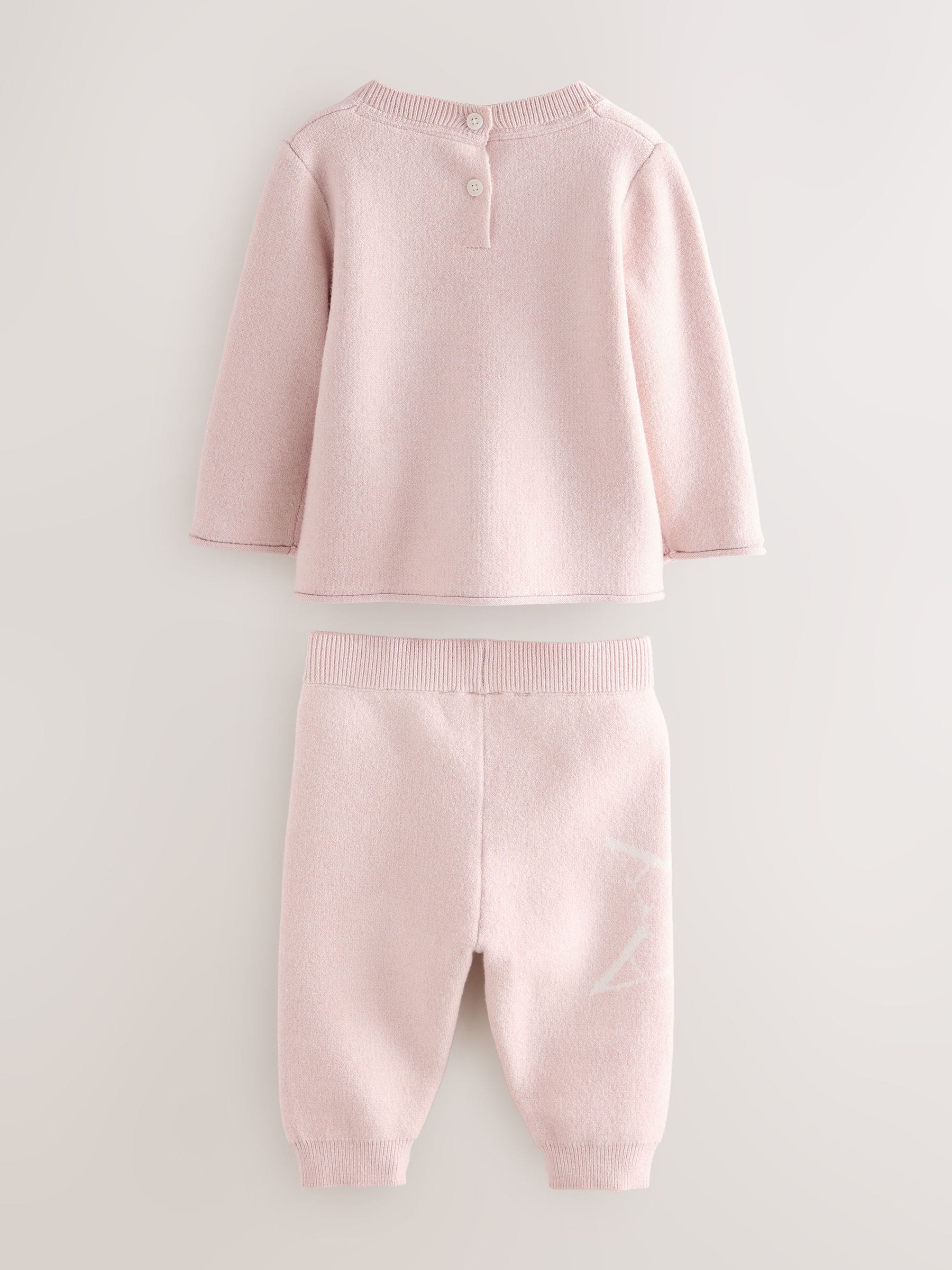 smALLSAINTS Knitted Top and Joggers Baby Girls Set