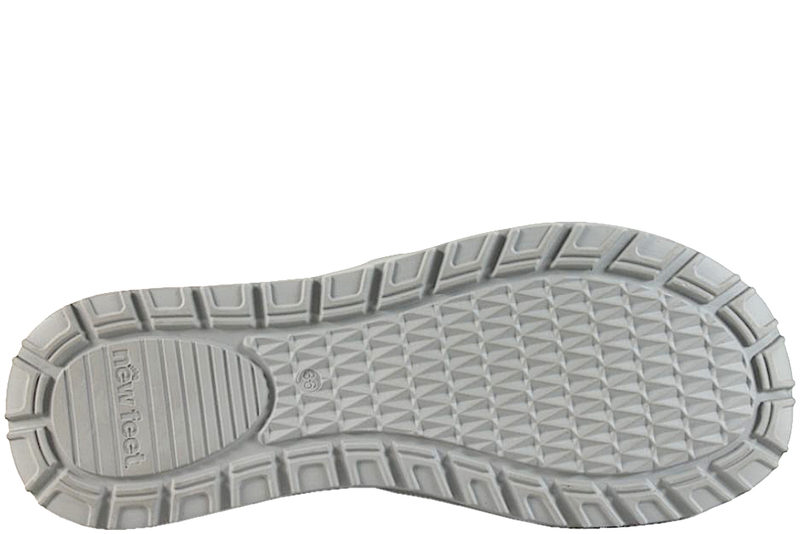 NEW FEET SKO I GRÅ/GRØN PRÆGET NUBUCK