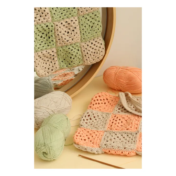 La Petite Épicerie DIY Mon sac granny squares  | Rose pêche