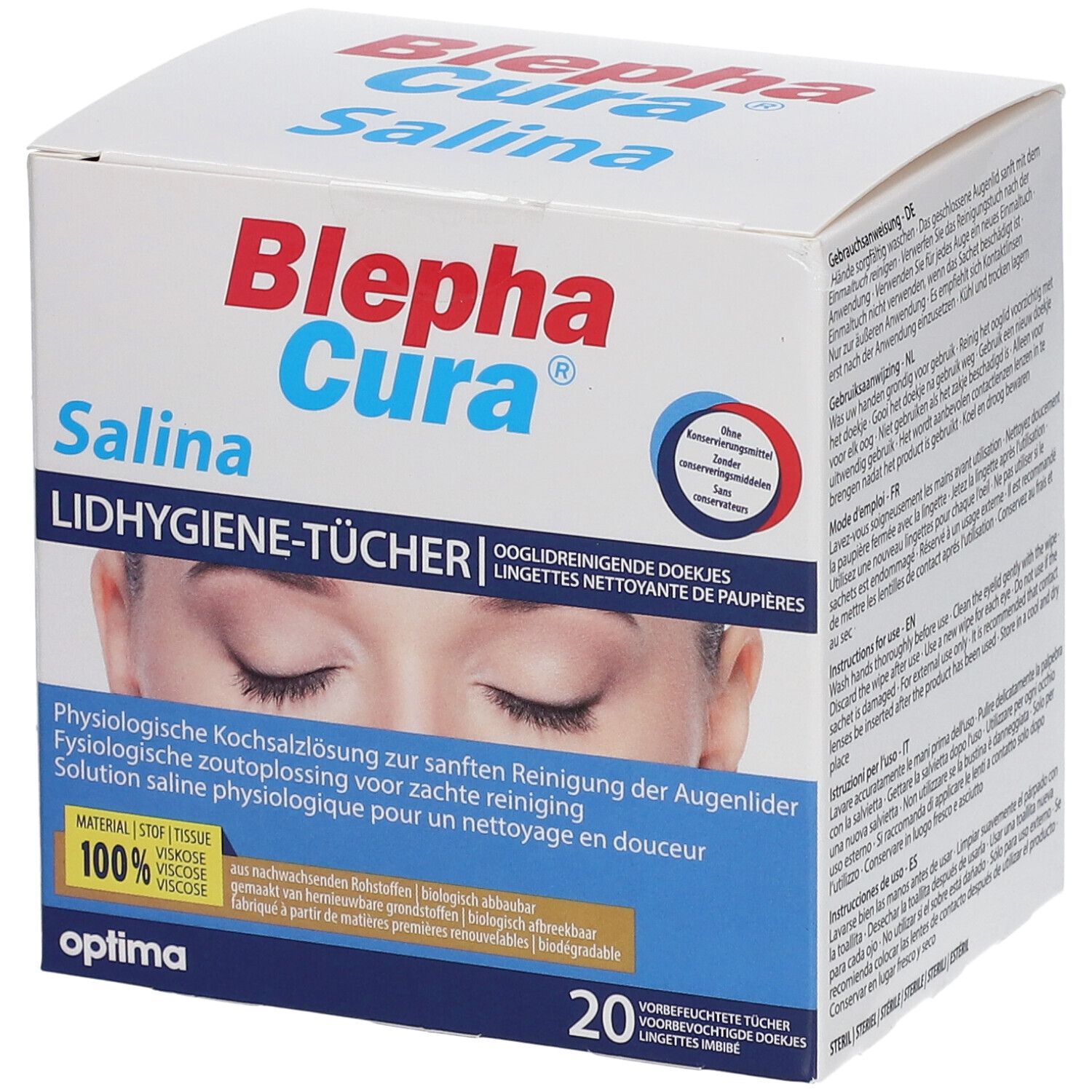 BlephaCura® Salina Lid-Tücher