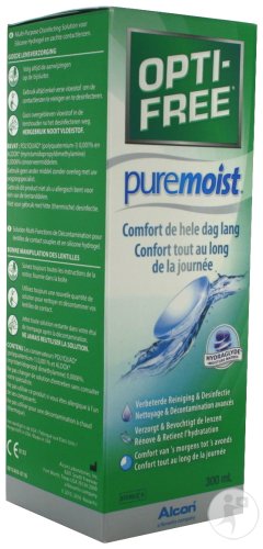 Opti-Free PureMoist Solution Multi-Fonctions De Décontamination 1x300ml + Étui