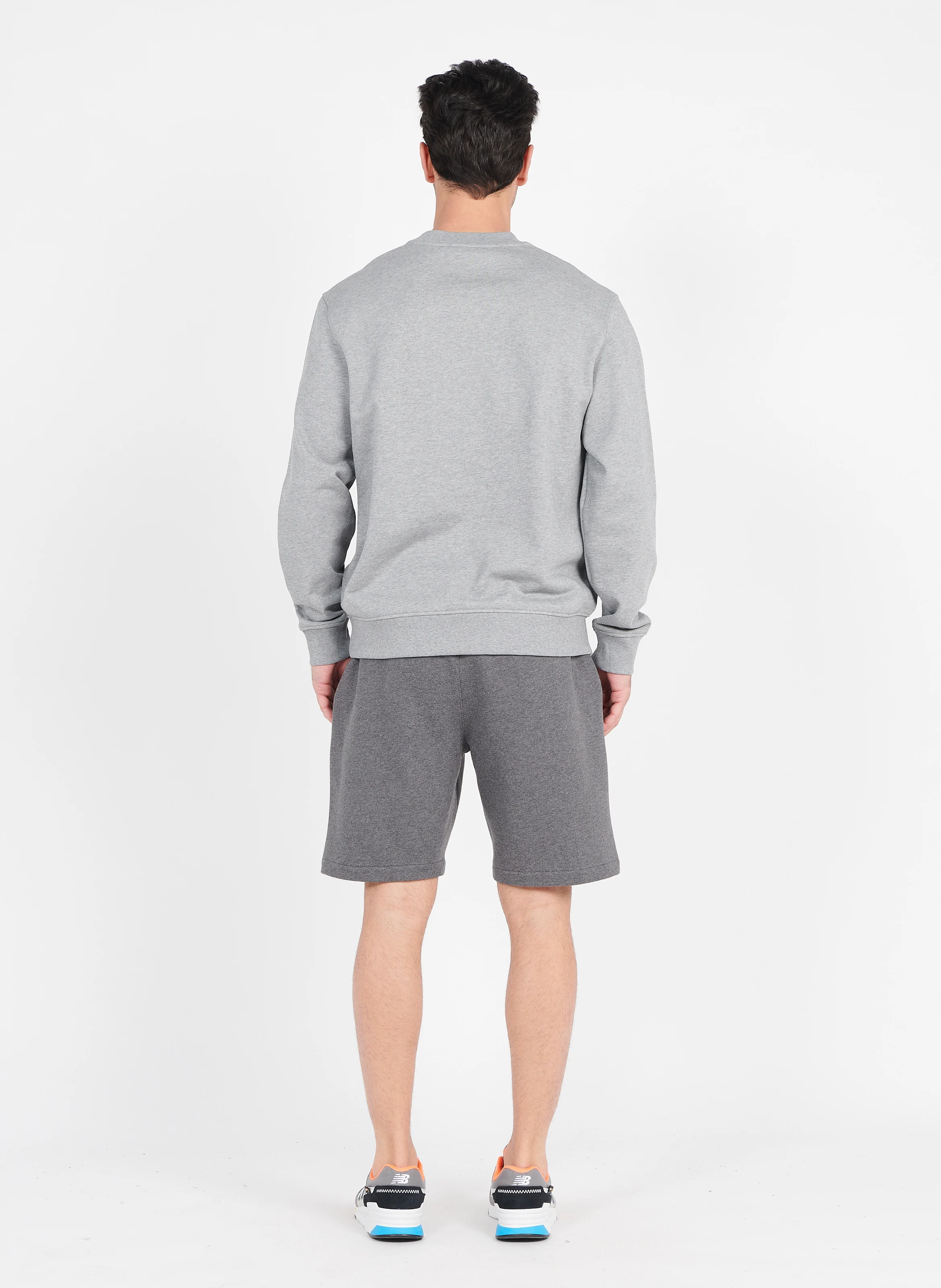 ISS22MSWE01 - Sweat col rond regular-fit en coton| Gris