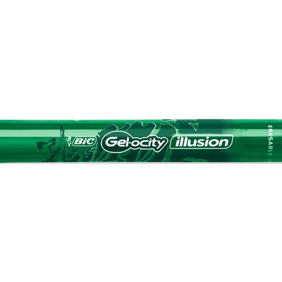 Bic Gelocity Illusion - Roller effaçable - 0,7 mm - vert