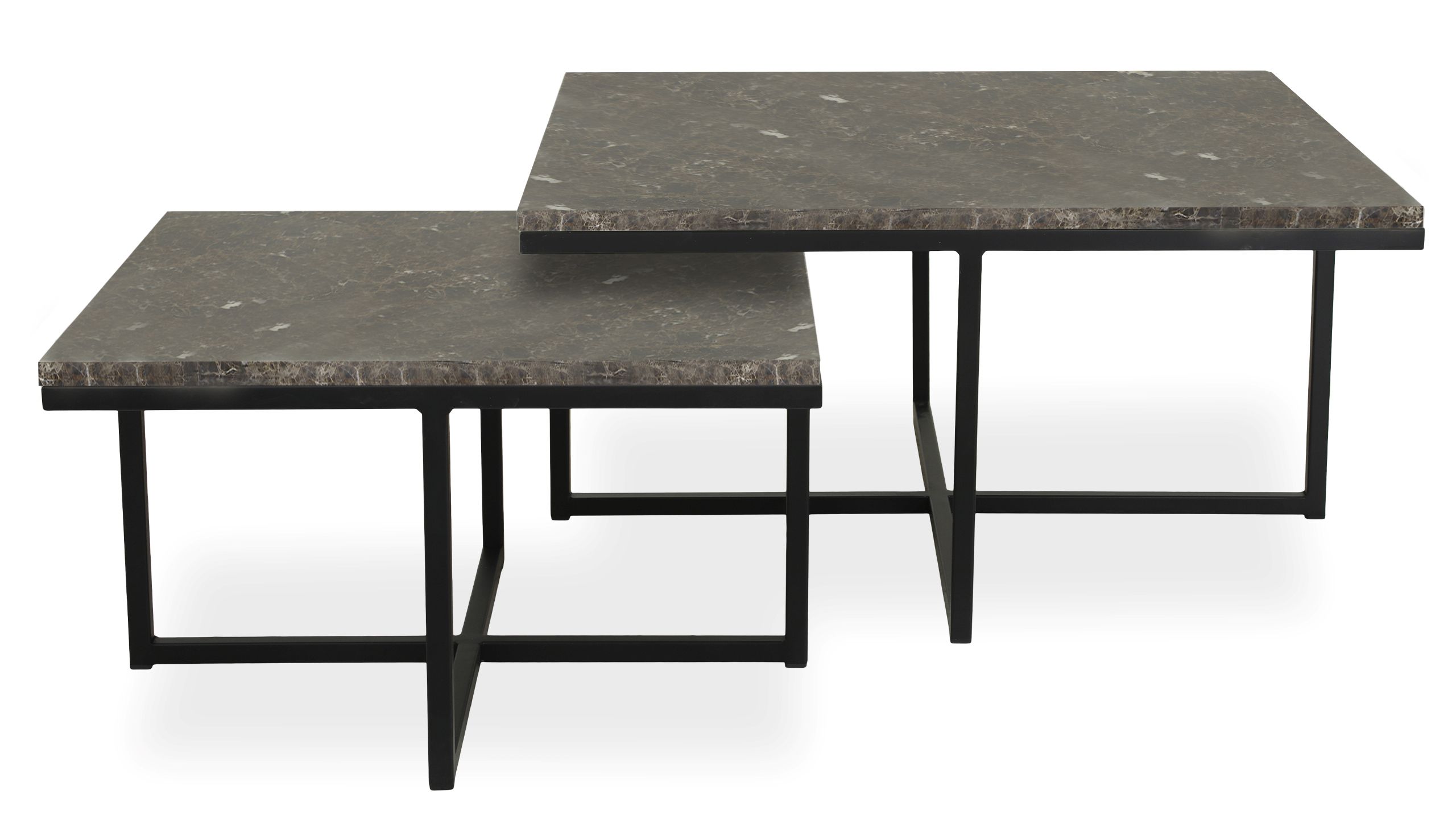 Salontafelset Barasso B80 x D80 x H38 cm