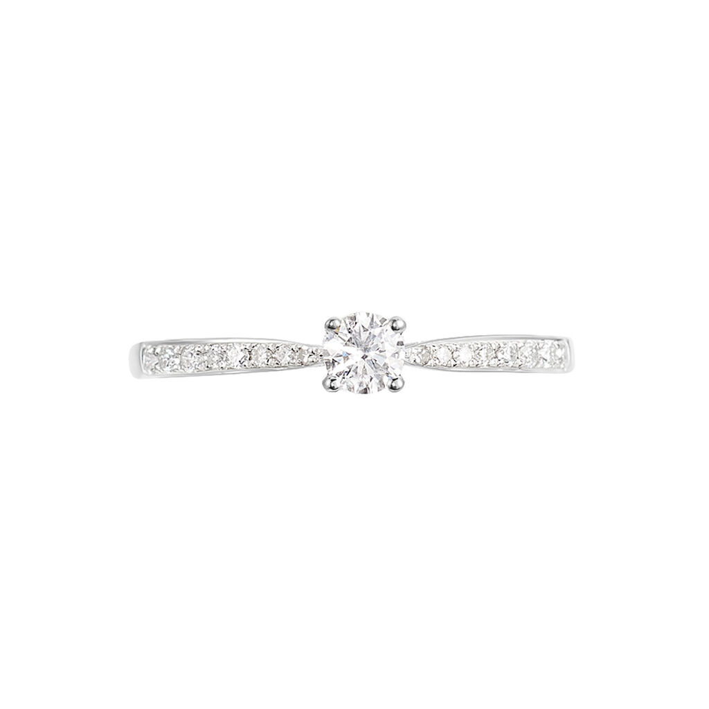 Bague Solitaire Hemera Or Blanc Diamant