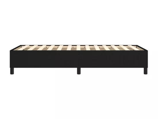 Sommier à lattes de lit Noir 90x200 cm Tissu
