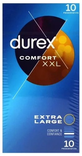 Durex Comfort XXL Extra Larges - 10 Préservatifs
