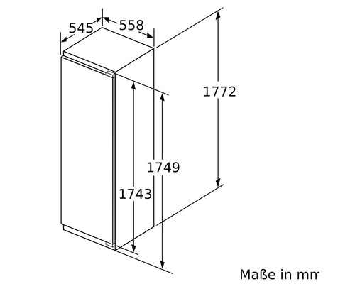 Bosch GIN81ACE0 vriezer, afmetingen (B x H x D): 55,8 x 177,2 x 54,5 cm, vriesvak: 212 l