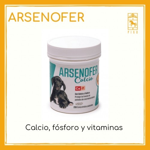 Pino Laboratories Arsenofer Cálcio para o período de crescimento em cães e gatos.